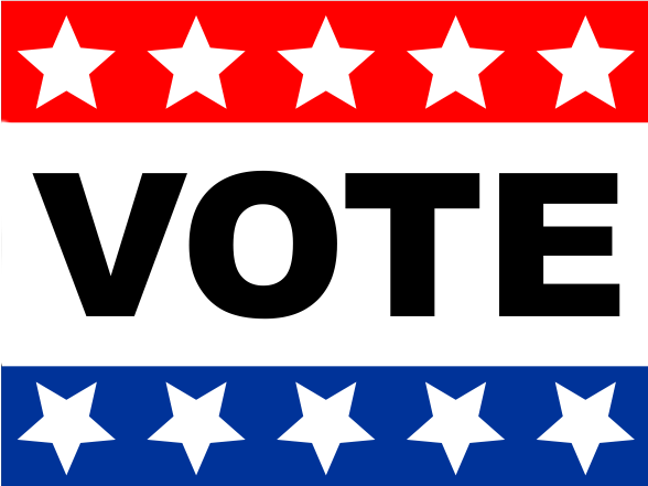 'VOTE' yard sign