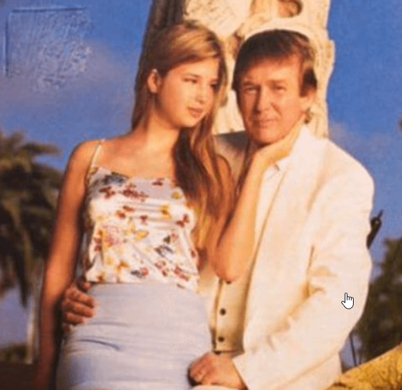 A bit too cozy with Ivanka