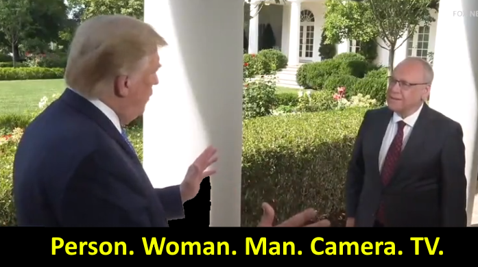 Person. Woman. Man. Camera. TV.