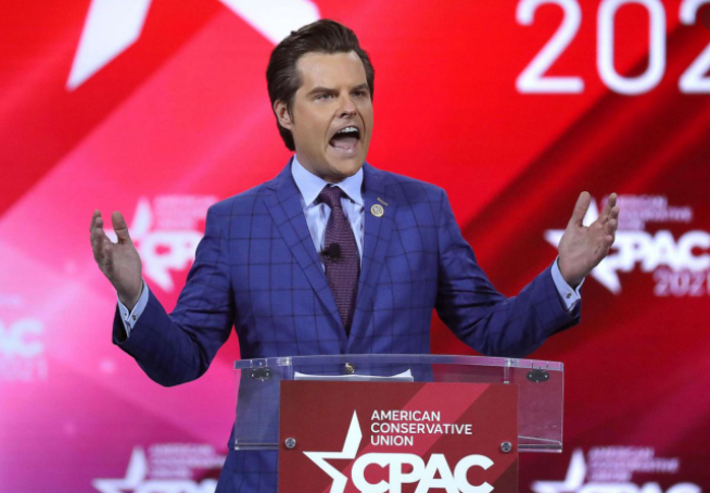 National disgrace Matt Gaetz