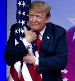Trump does Linus Trump's Fake Patriotism